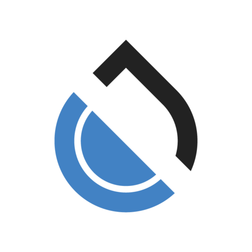 aqua dry logo of water droplet